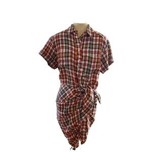 Veronica Beard Sierra Plaid Shirt Dress